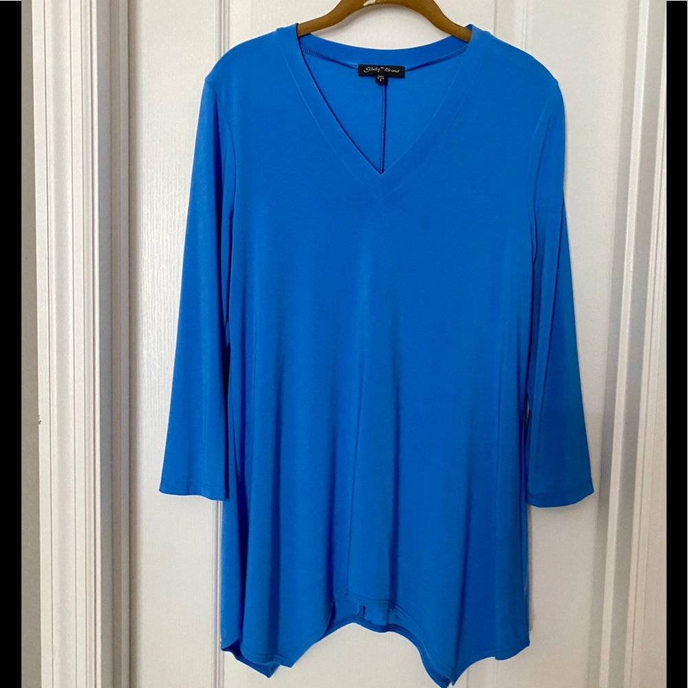 SLINKY Brand tunic top, Blue,S